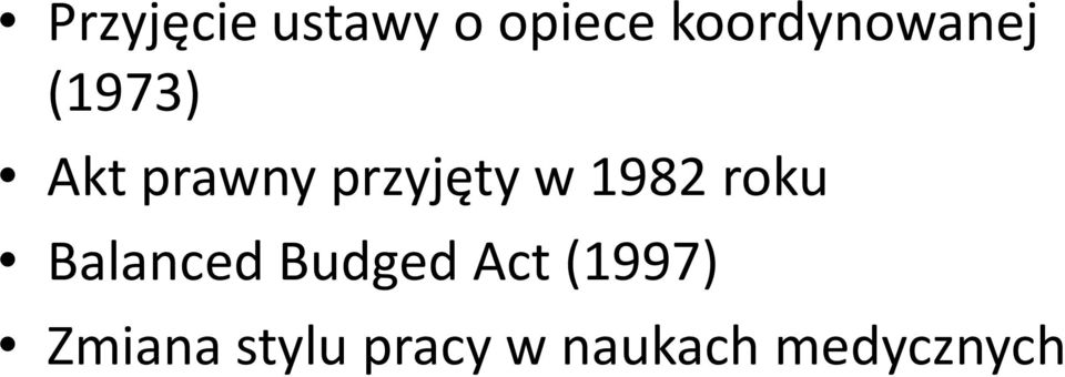 przyjęty w 1982 roku Balanced Budged