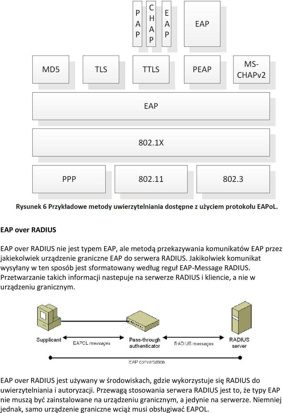 Przetwarzanie takich informacji nastepuje na serwerze RADIUS i kliencie, a nie w urządzeniu granicznym.