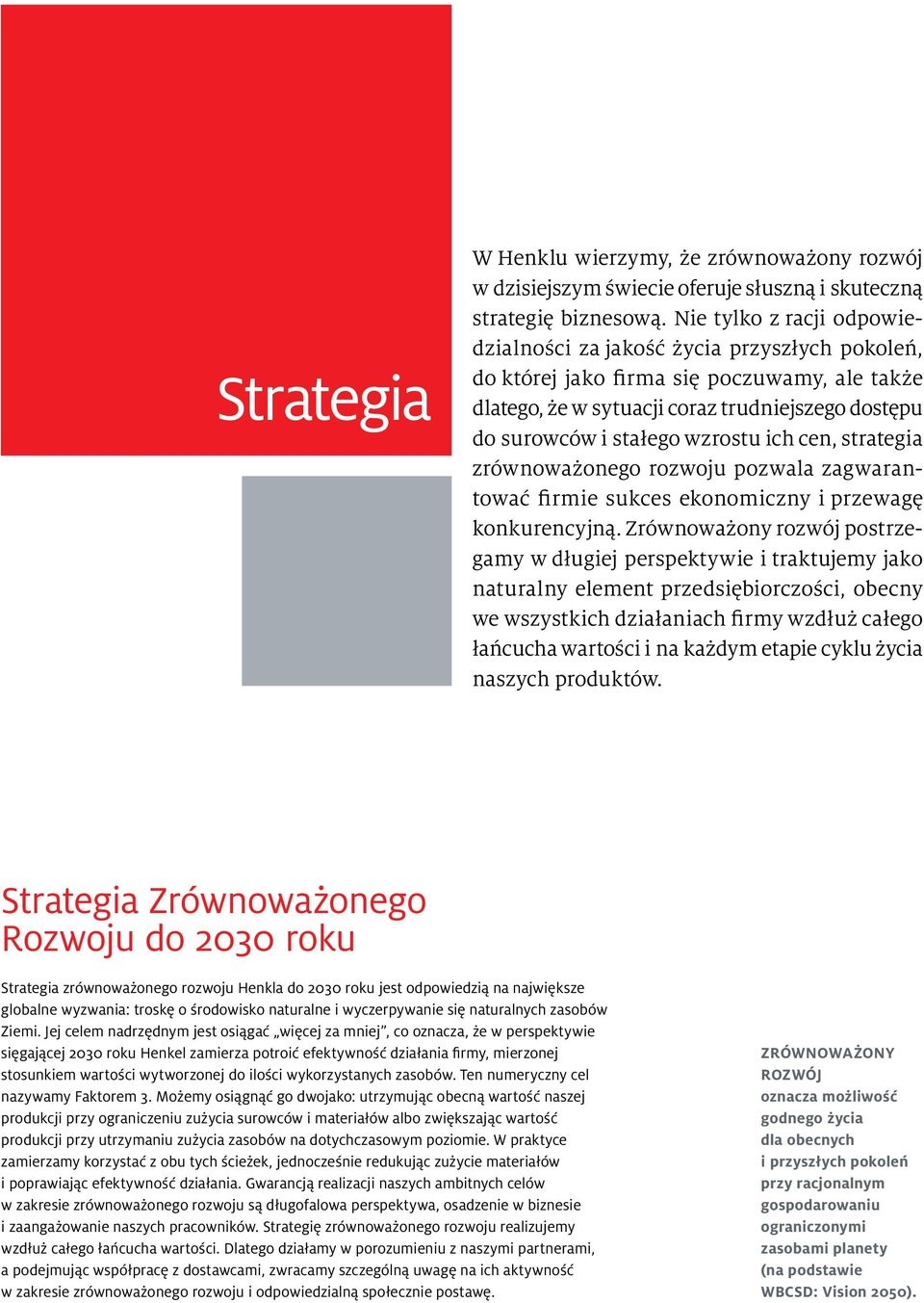 ich cen, strategia zrównoważonego rozwoju pozwala zagwarantować firmie sukces ekonomiczny i przewagę konkurencyjną.