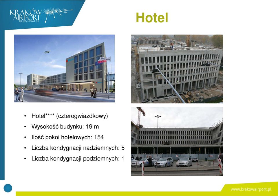 hotelowych: 154 Liczba kondygnacji