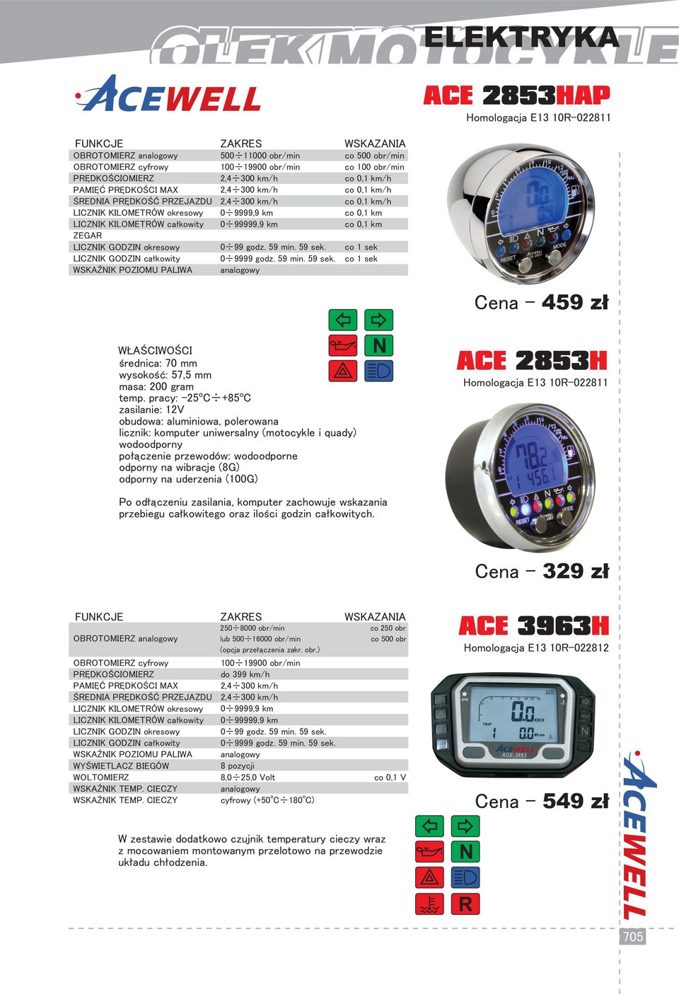 9999 gdz. 59 min. 59 sek. c 500 br/min c 100 br/min c 0,1 km/h c 0,1 km/h c 0,1 km/h c 0,1 km c 0,1 km c 1 sek c 1 sek WŁAŚCIWOŚCI średnica: 70 mm wyskść: 57,5 mm masa: 200 gram temp.