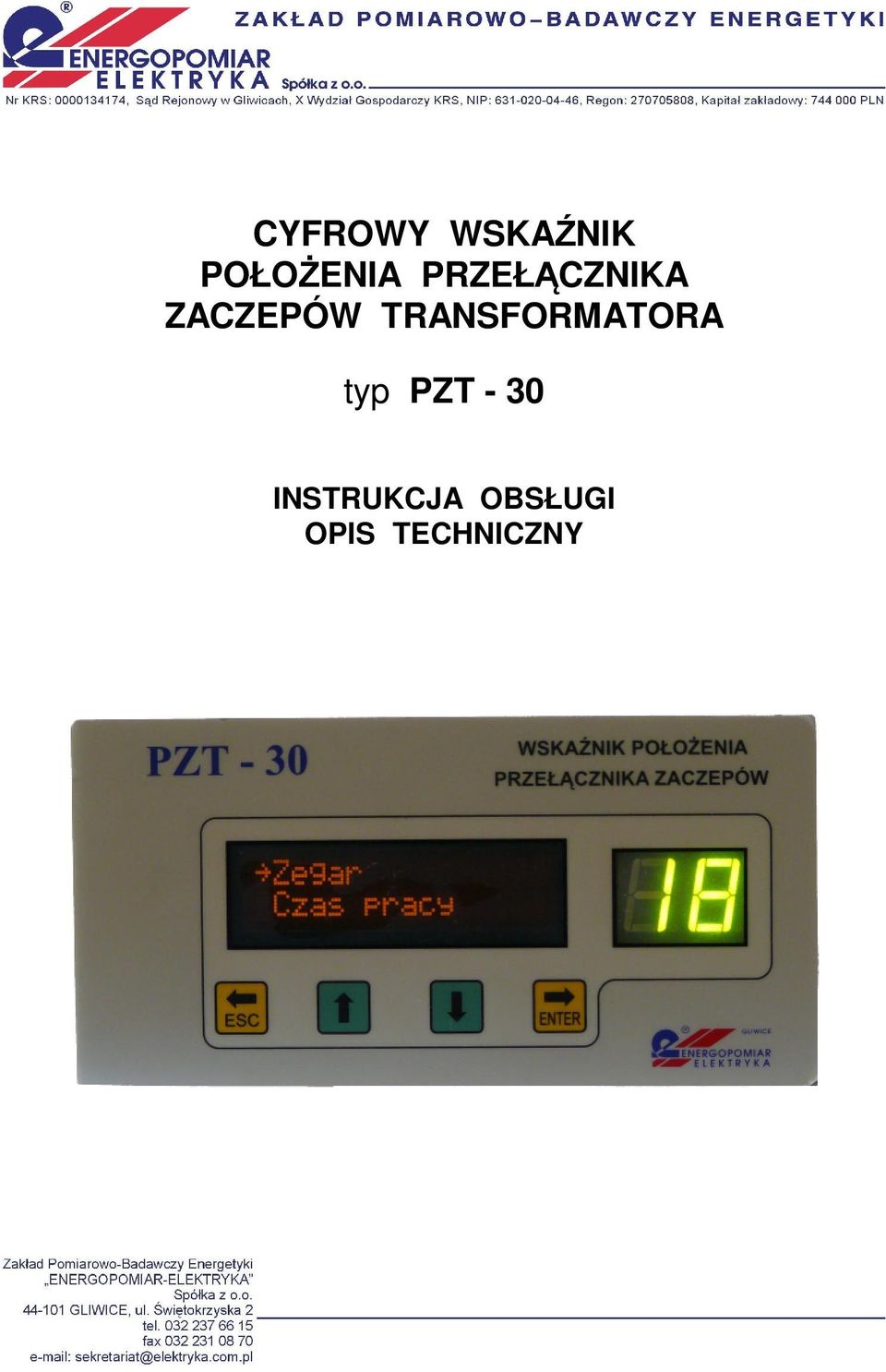 TRANSFORMATORA typ PZT - 30