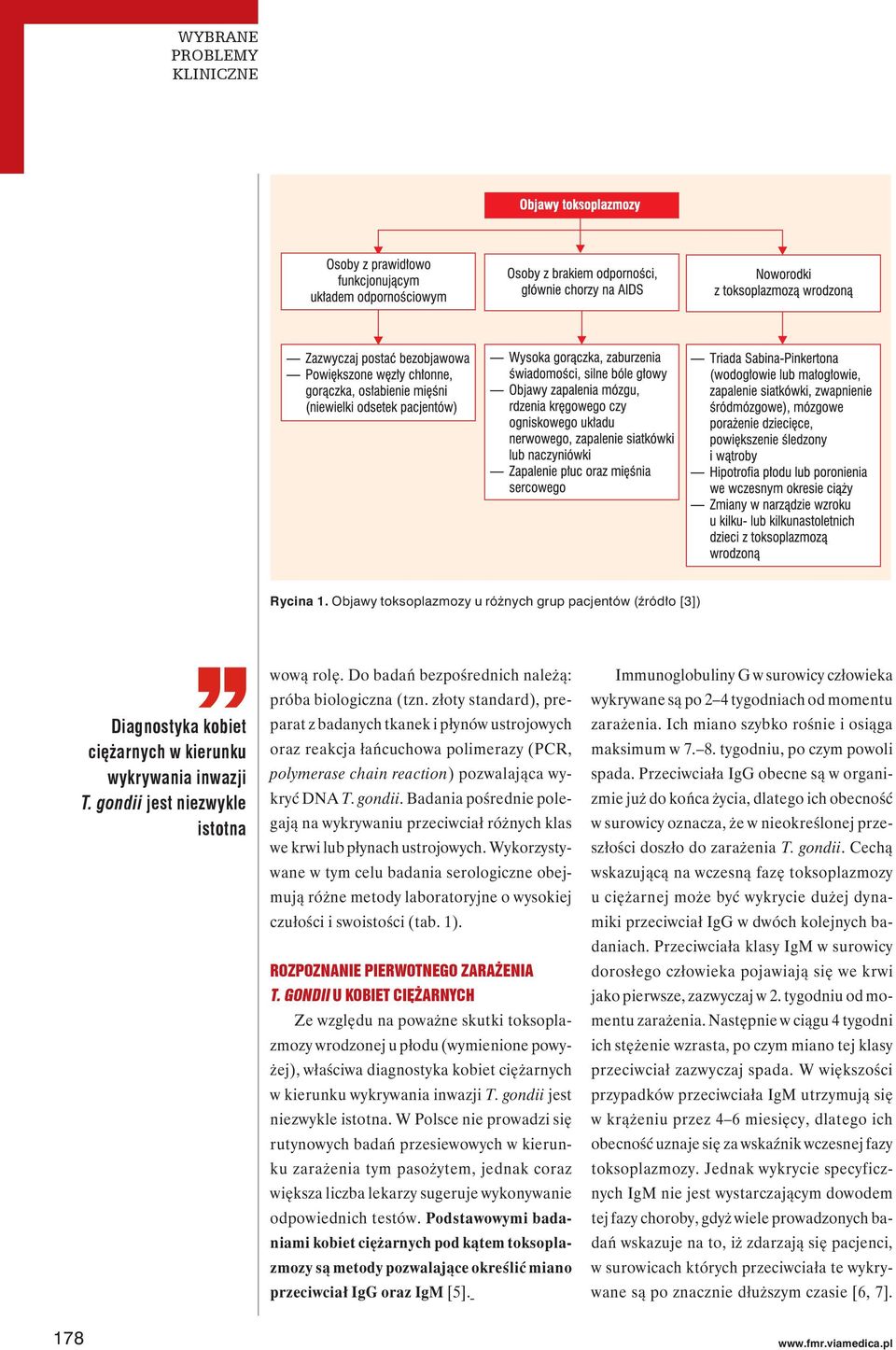złoty standard), preparat z badanych tkanek i płynów ustrojowych oraz reakcja łańcuchowa polimerazy (PCR, polymerase chain reaction) pozwalająca wykryć DNA T. gondii.