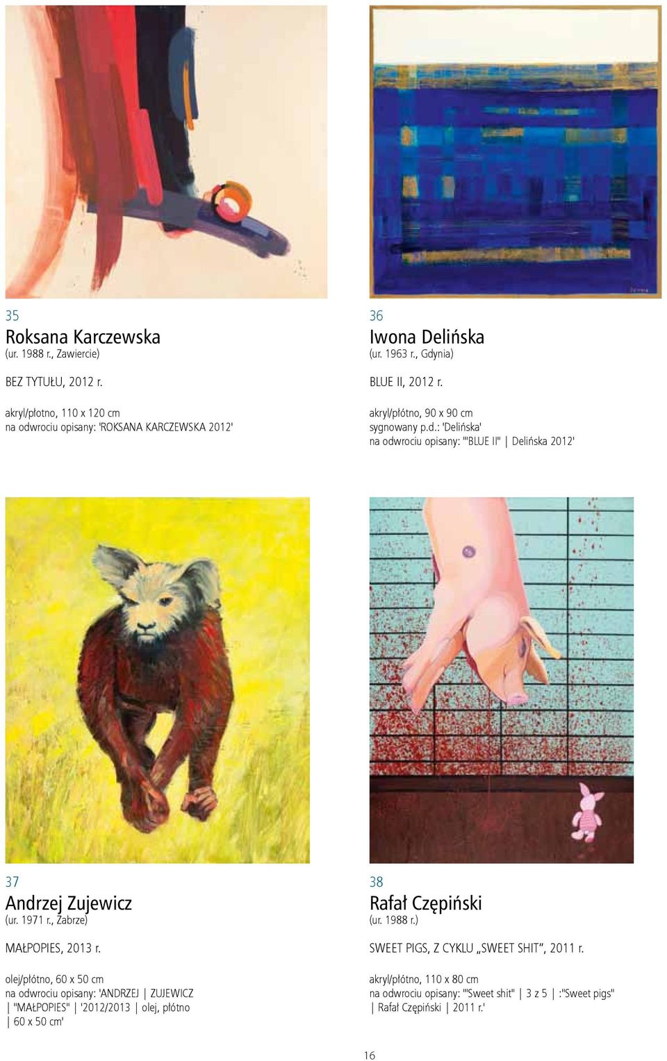 1971 r., Zabrze) Małpopies, 2013 r.