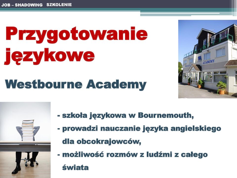 Bournemouth, - prowadzi nauczanie języka