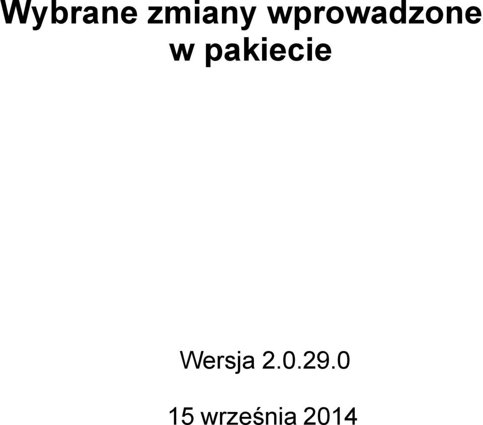 pakiecie Wersja 2.