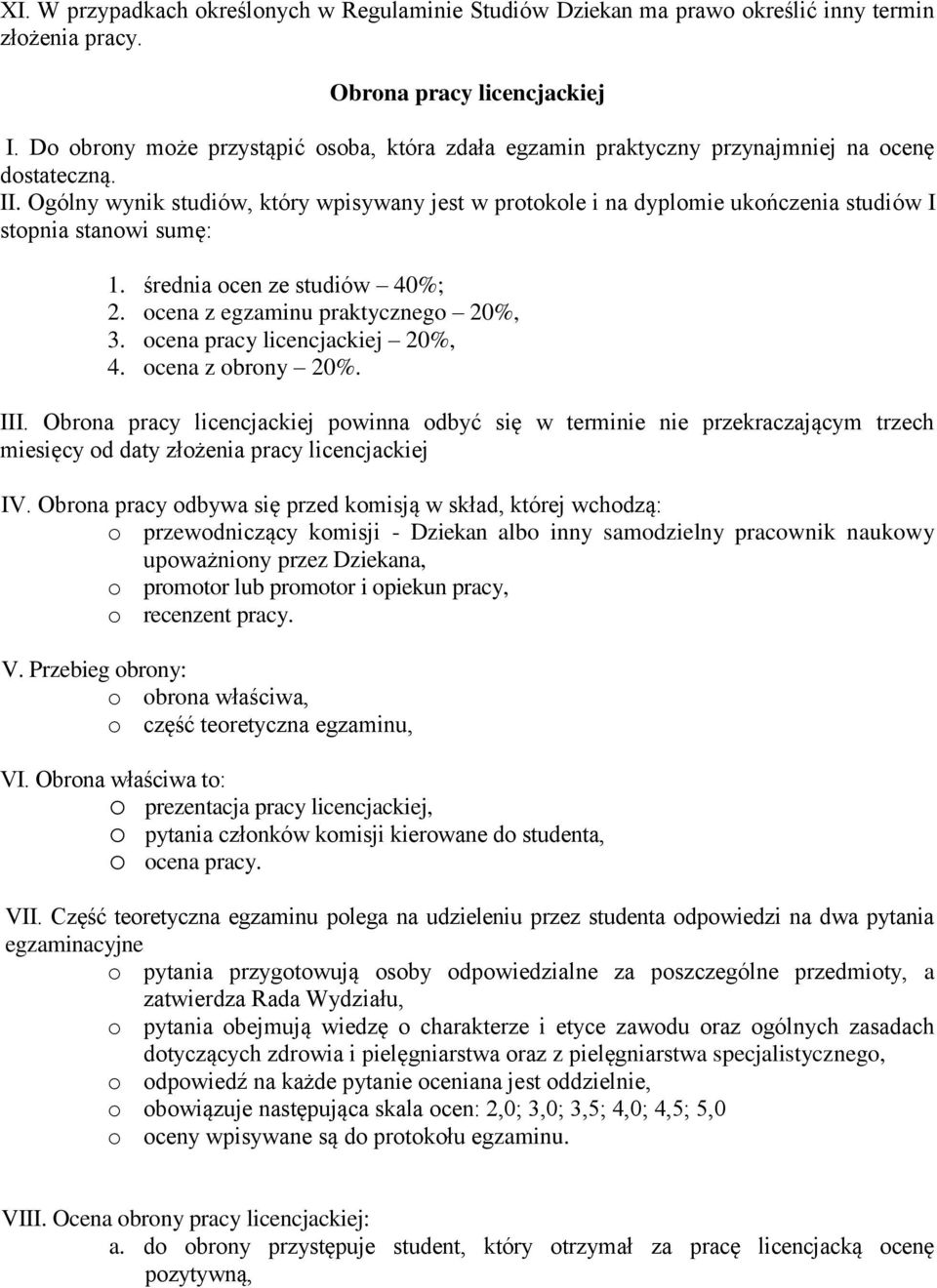Zasady i kryteria przygotowywania oraz oceny prac licencjackich i  magisterskich na kierunku Pielęgniarstwo - PDF Darmowe pobieranie