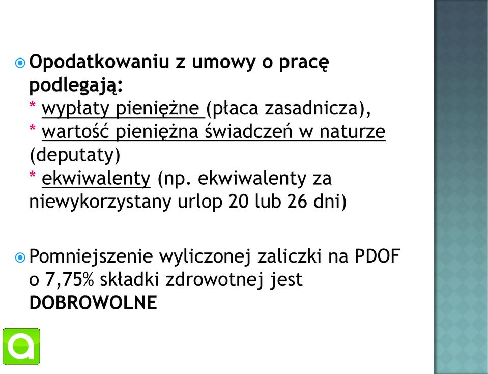 ekwiwalenty (np.