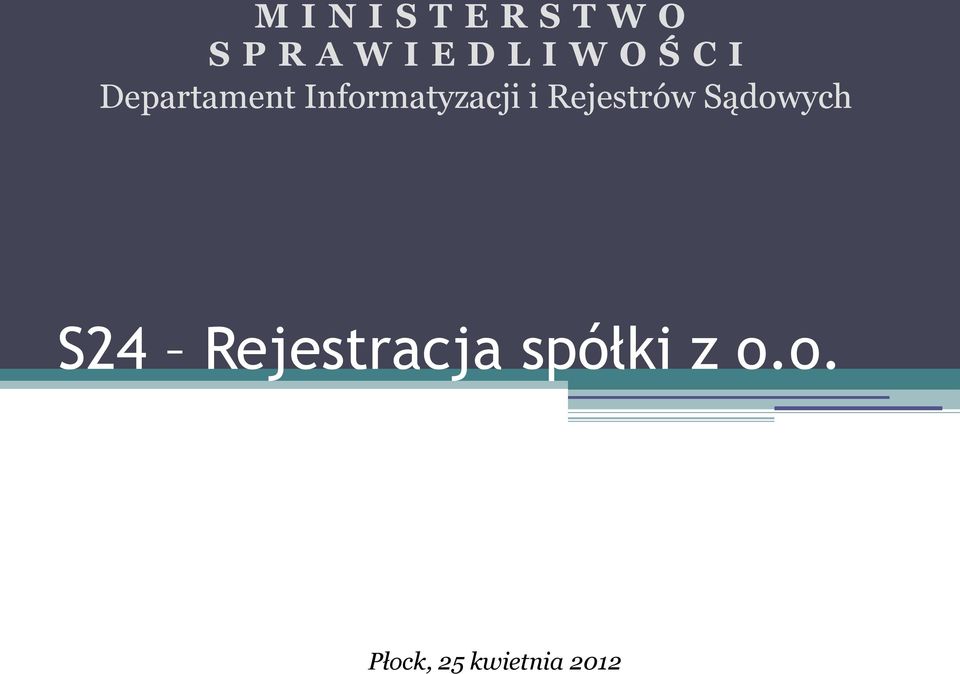 Rejestrów Sądowych S24