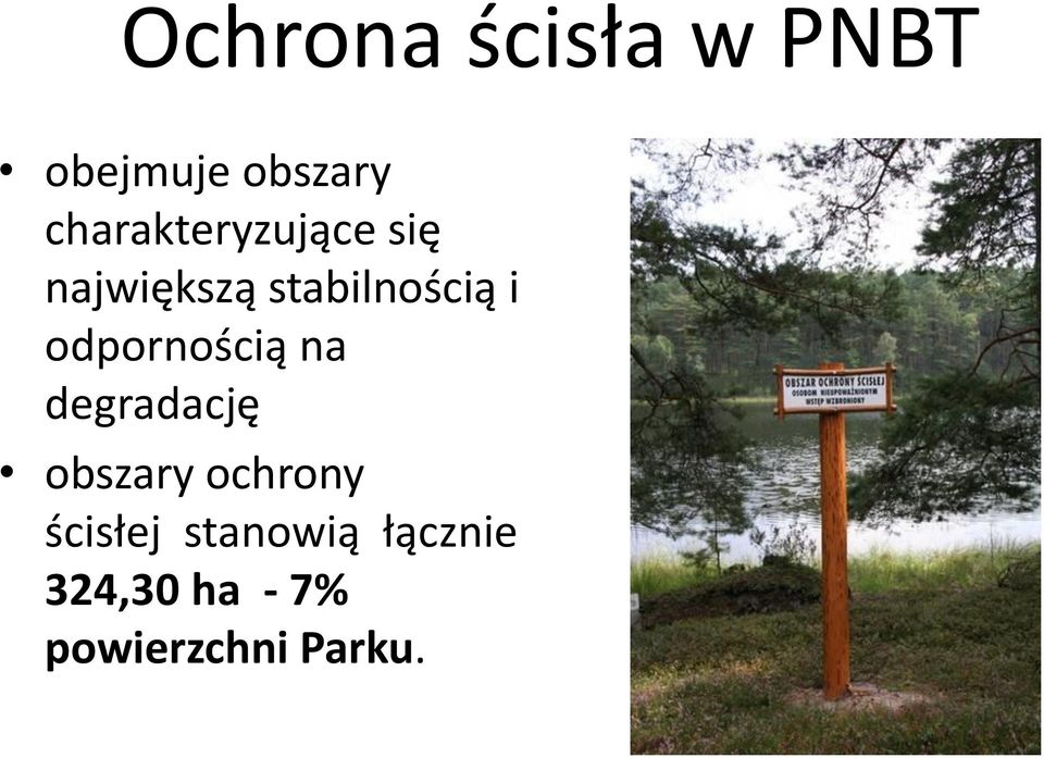 odpornością na degradację obszary ochrony