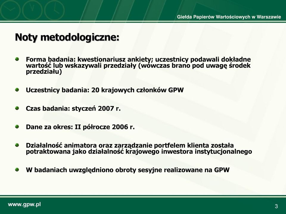 styczeń 2007 r. Dane za okres: II półrocze r.