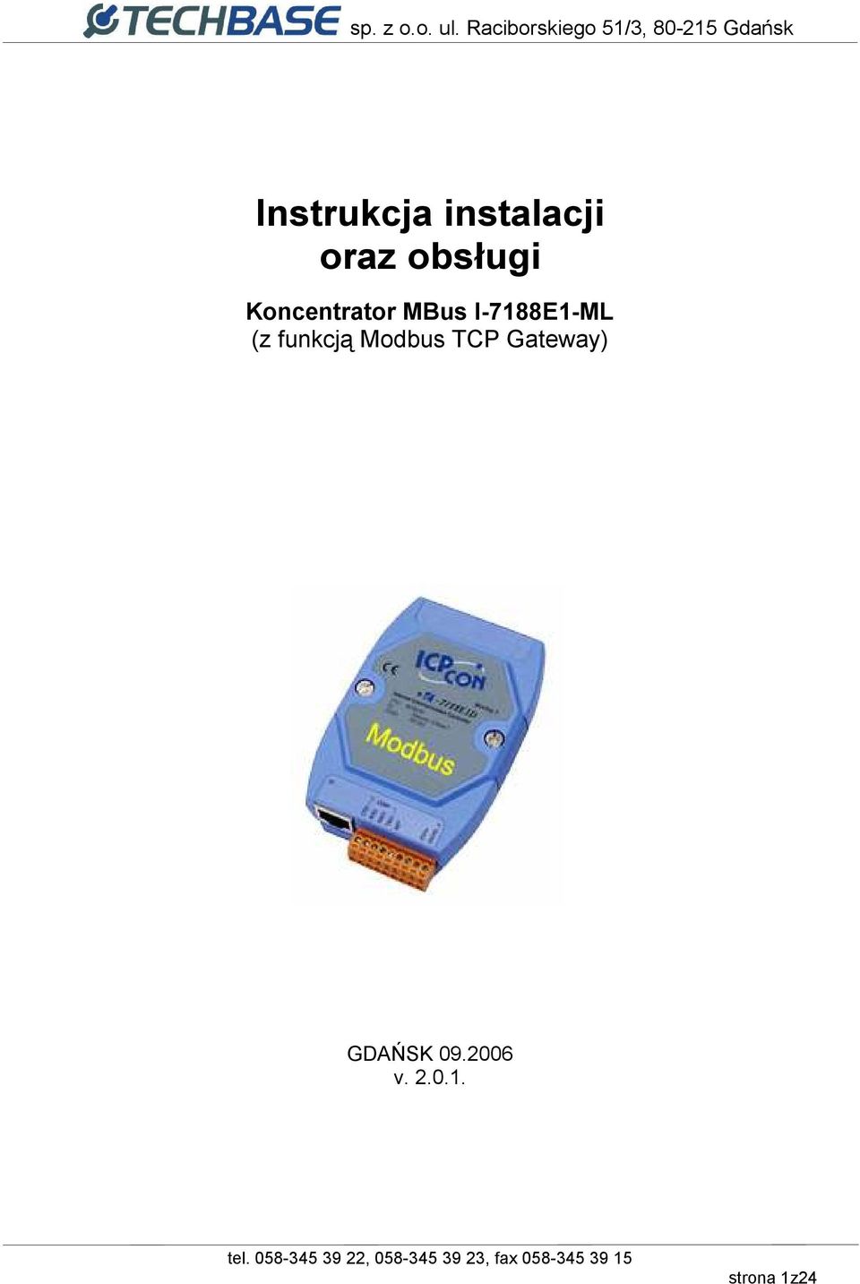 I-7188E1-ML (z funkcją Modbus