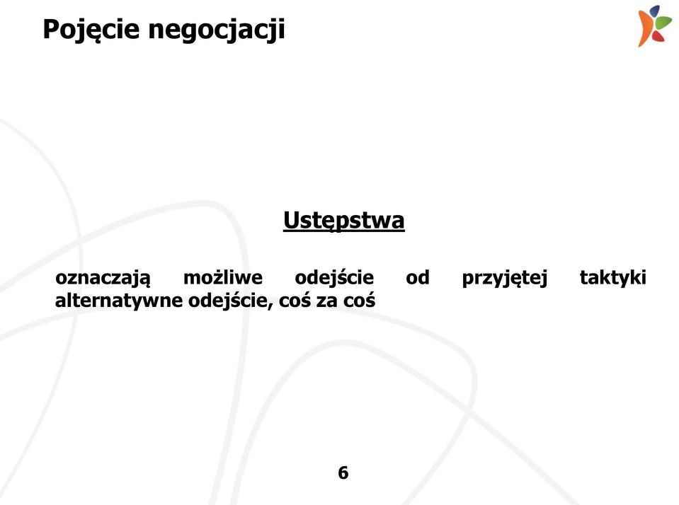 odejście od przyjętej
