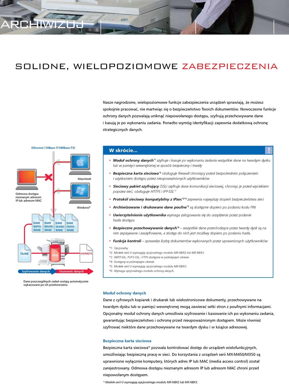 Ponadto wymóg identyfikacji zapewnia dodatkową ochronę strategicznych danych. Ethernet (10Base-T/100Base-TX) W skrócie.