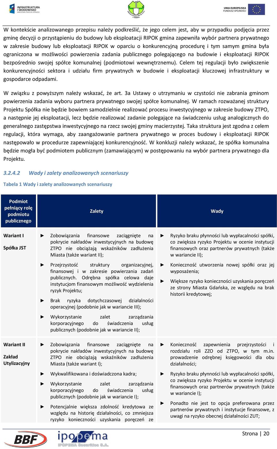 eksploatacji RIPOK bezpośrednio swojej spółce komunalnej (podmiotowi wewnętrznemu).