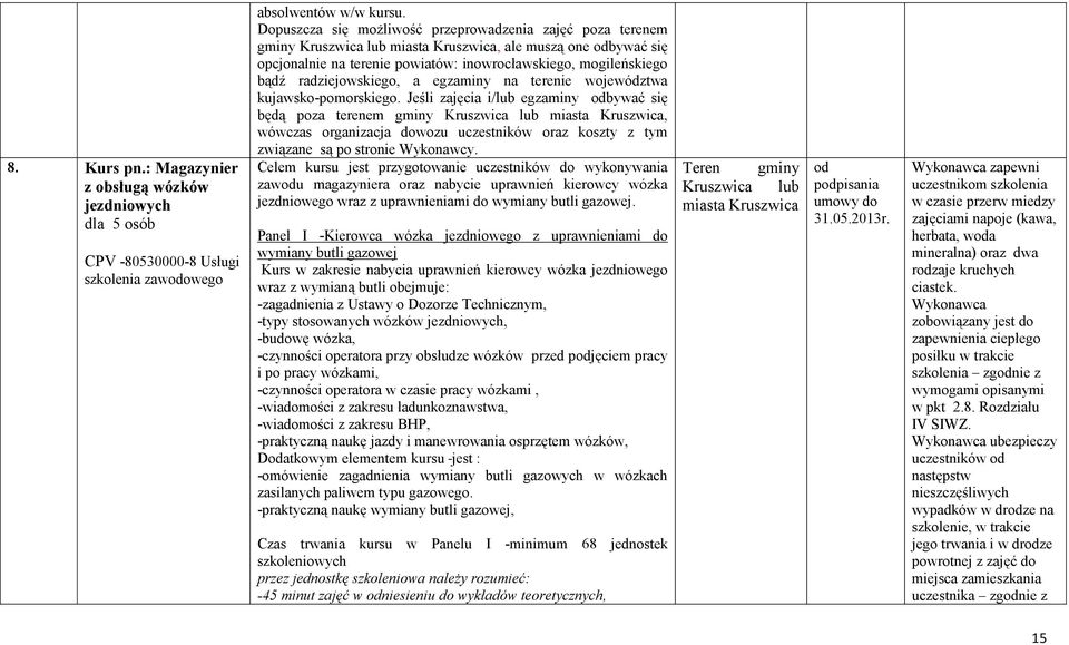 radziejowskiego, a egzaminy na terenie województwa kujawsko-pomorskiego.