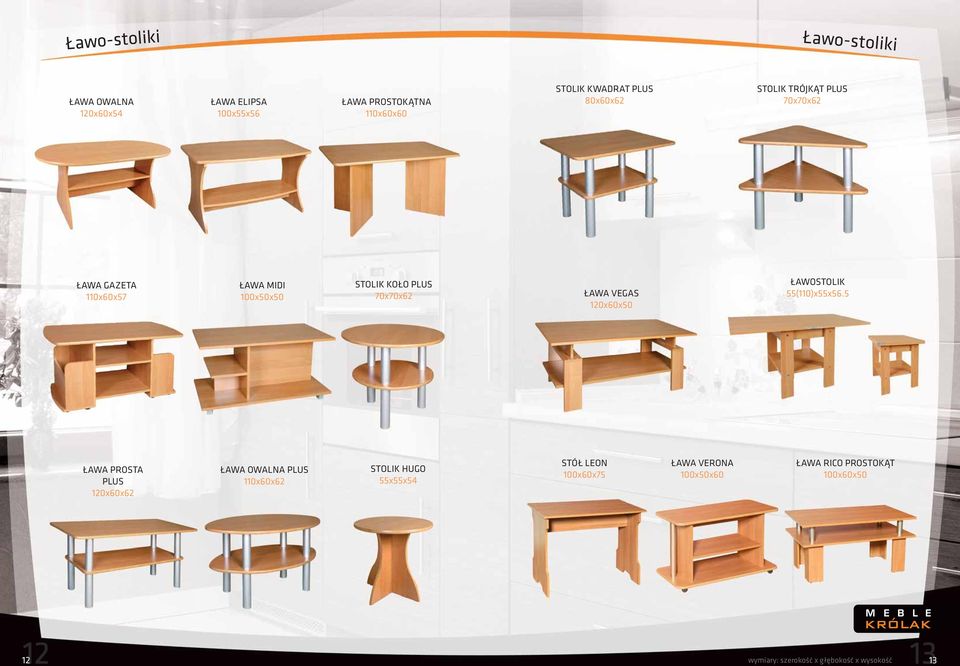 120x60x50 ŁAWOSTOLIK 55(110)x55x56.