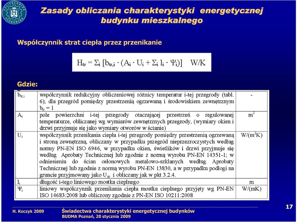 budynku mieszkalnego