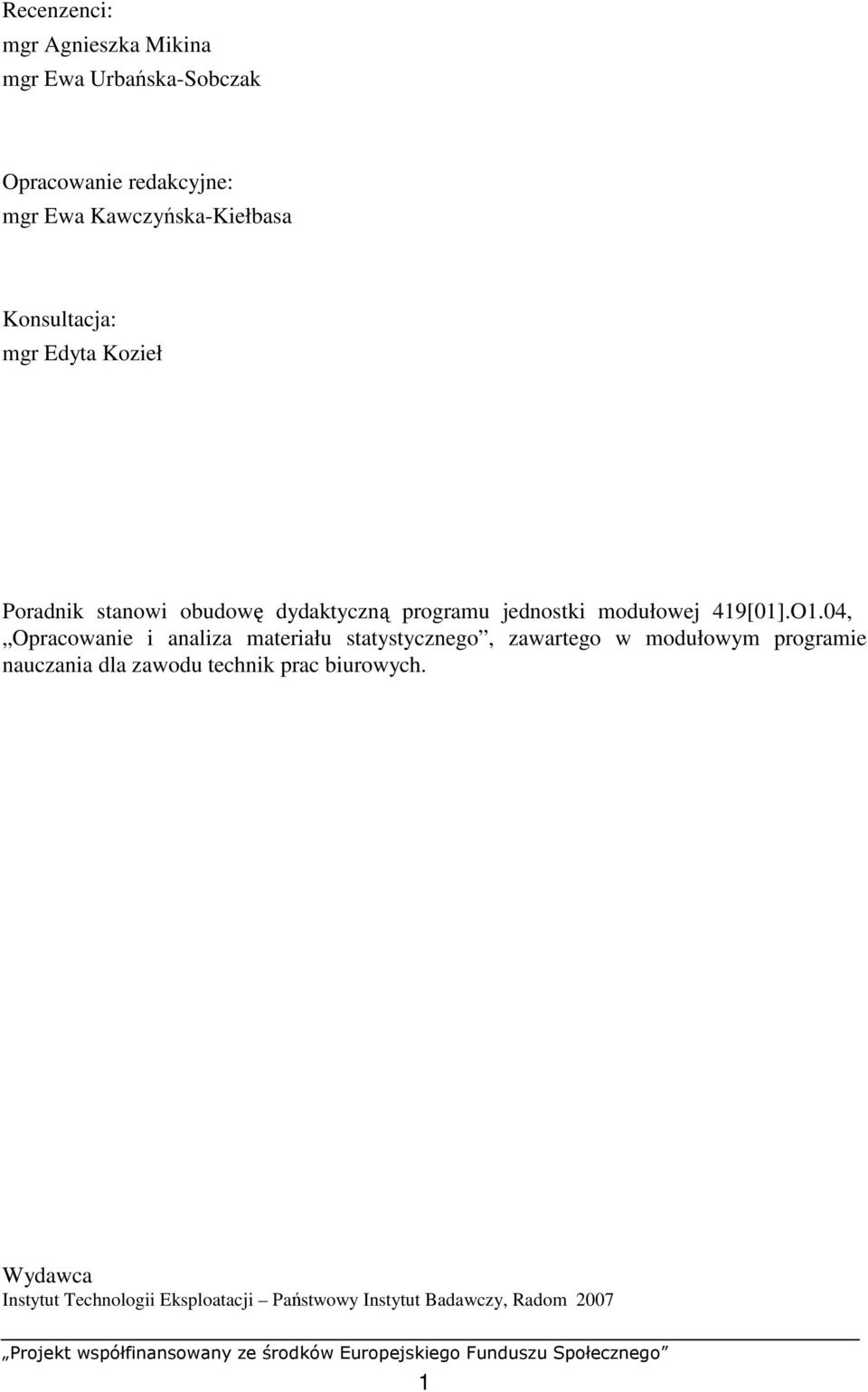 modułowej 419[01].O1.