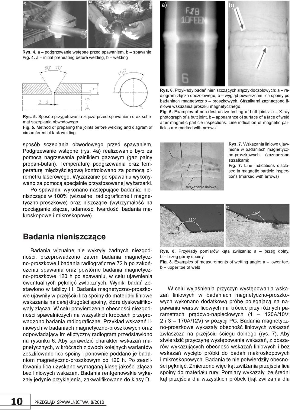 Method of preparing the joints before welding and diagram of circumferential tack welding sposób sczepiania obwodowego przed spawaniem. Podgrzewanie wstępne (rys.