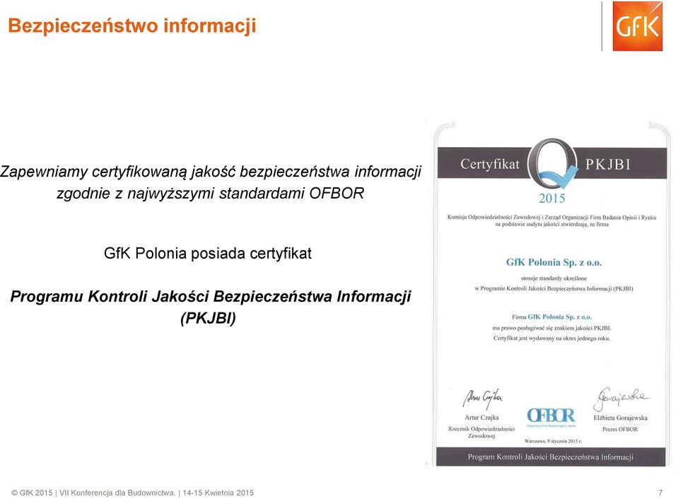 Polonia posiada certyfikat Programu Kontroli Jakości Bezpieczeństwa