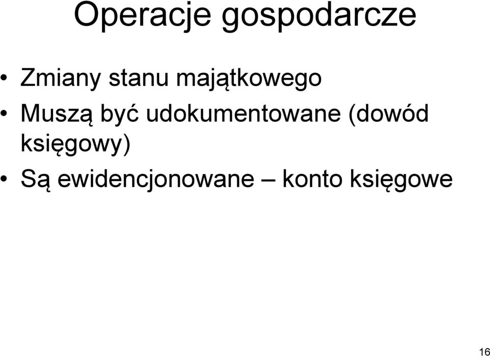 udokumentowane (dowód