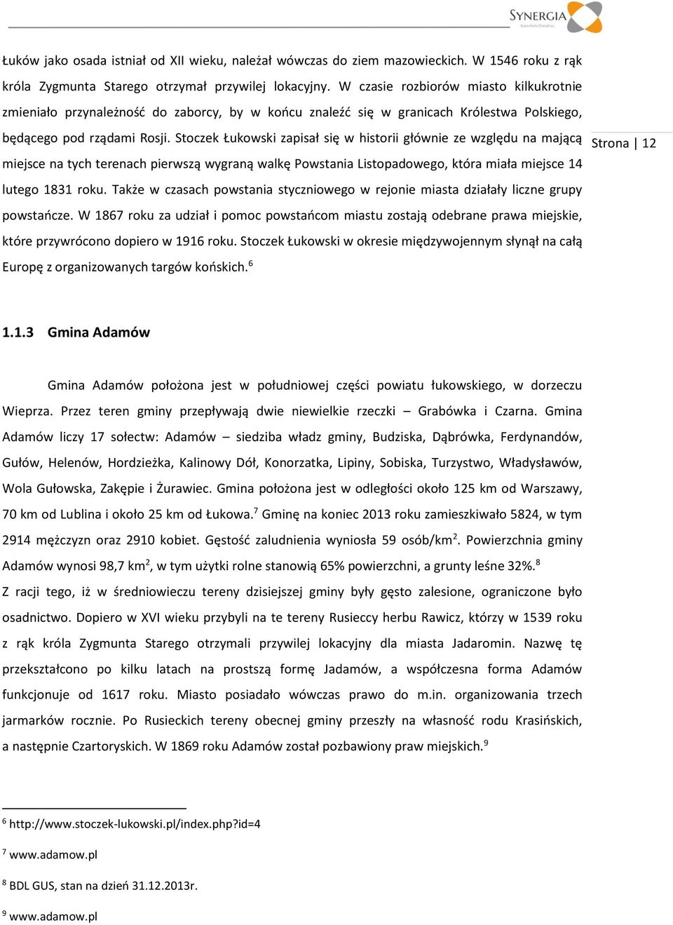 Stoczek Łukowski zapisał się w historii głównie ze względu na mającą miejsce na tych terenach pierwszą wygraną walkę Powstania Listopadowego, która miała miejsce 14 lutego 1831 roku.