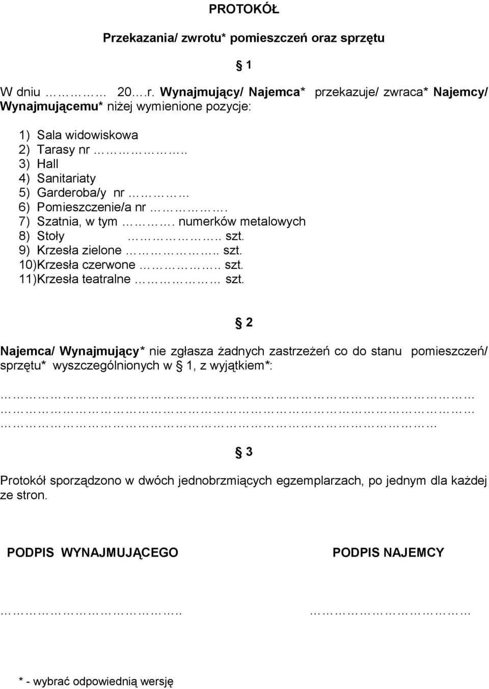. szt. 11)Krzesła teatralne szt.