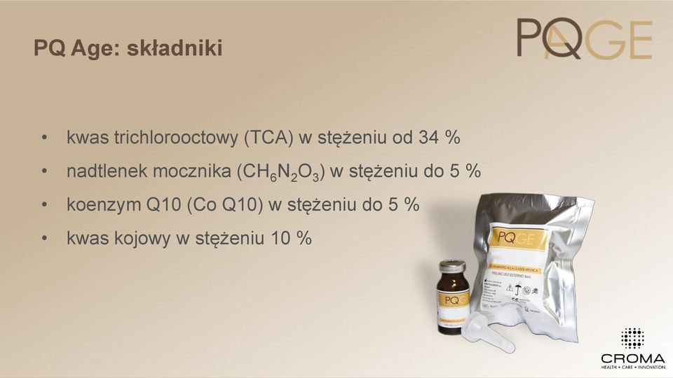 2 O 3 ) w stężeniu do 5 % koenzym Q10 (Co