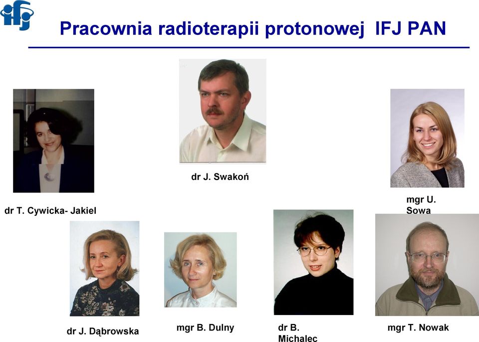 Sowa dr T. Cywicka- Jakiel dr J.