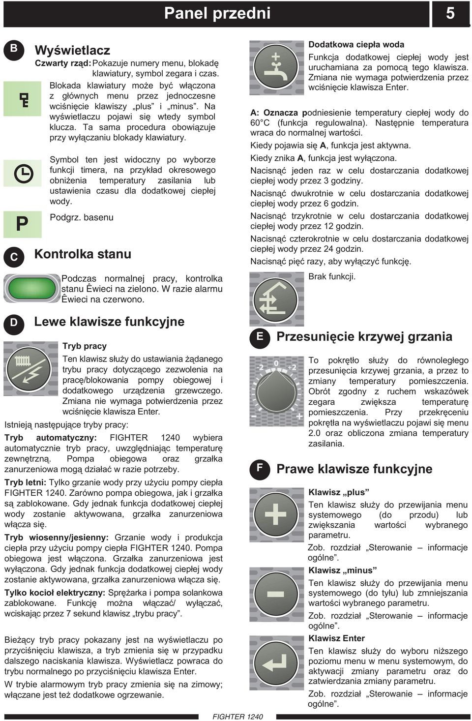 Ta sama procedura obowiązuje przy wyłączaniu blokady klawiatury.