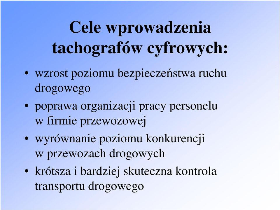 personelu w firmie przewozowej wyrównanie poziomu konkurencji w