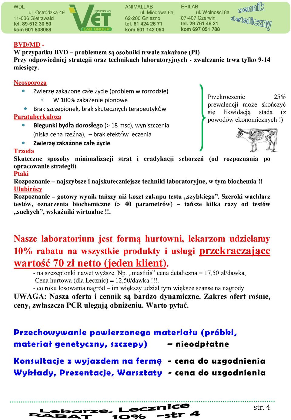 (z Paratuberkuloza powodów ekonomicznych!