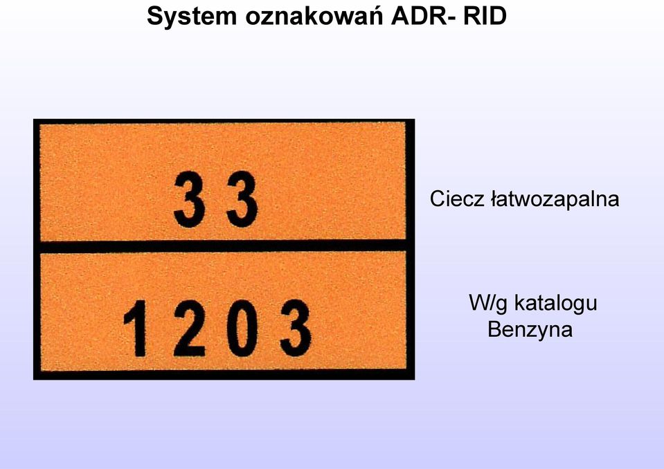 łatwozapalna W/g
