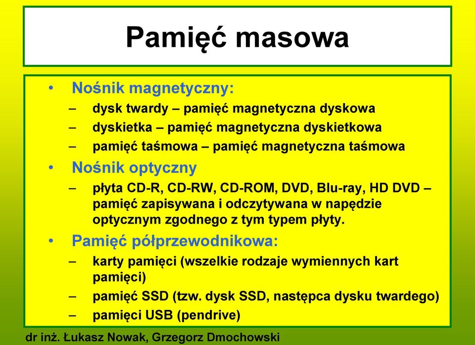 zapisywana i odczytywana w napędzie optycznym zgodnego z tym typem płyty.