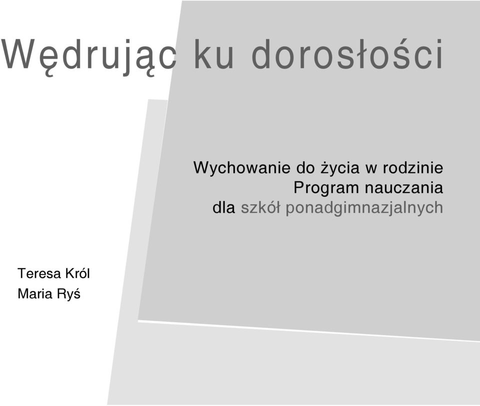 Program nauczania dla szkół