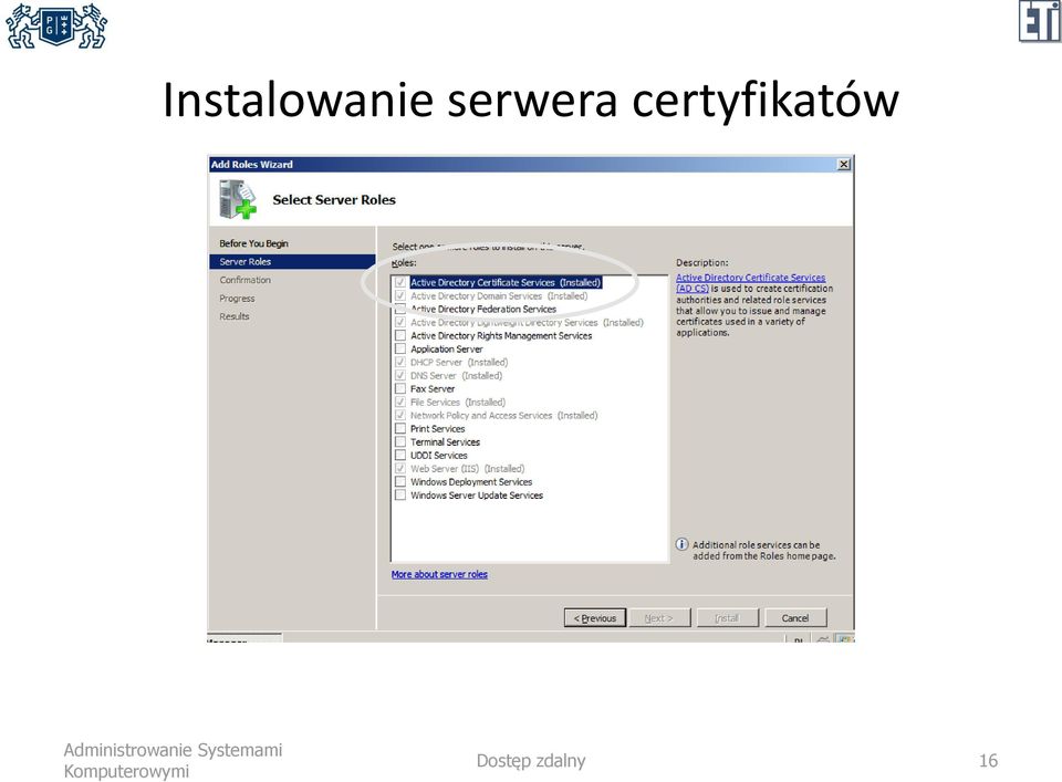 certyfikatów