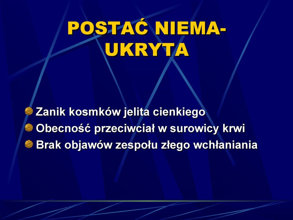 Obecność przeciwciał w surowicy