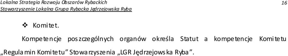 określa Statut a kompetencje