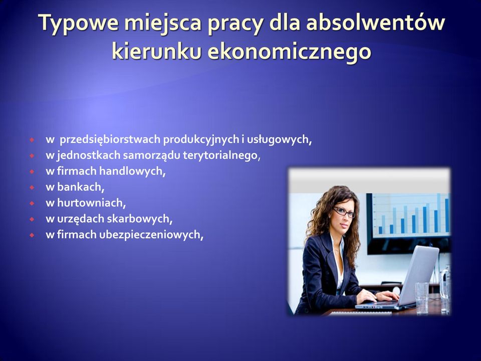terytorialnego, w firmach handlowych, w