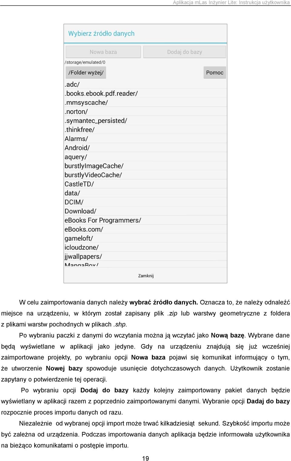 Wybrane dane będą wyświetlane w aplikacji jako jedyne.