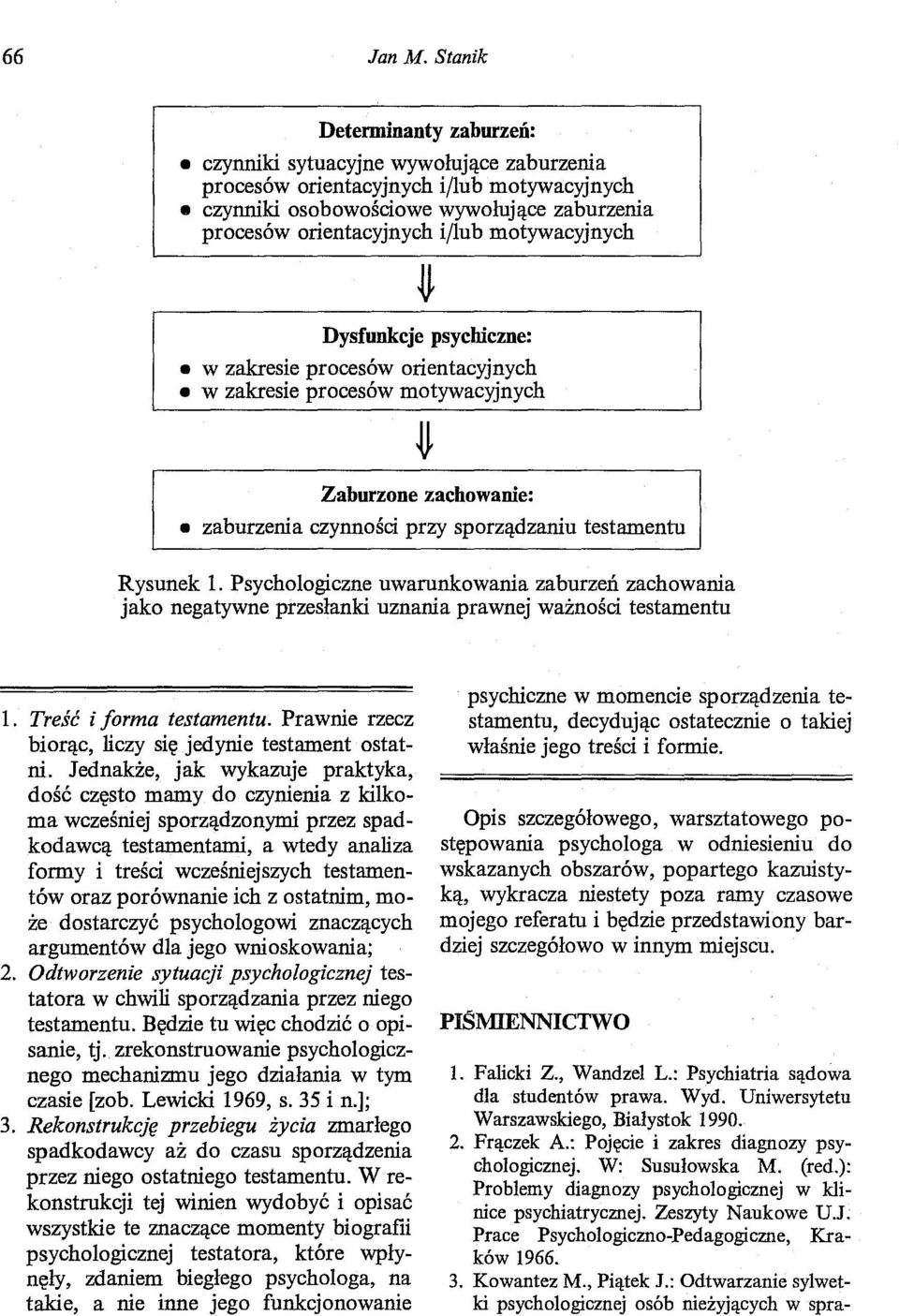 motywacyjnych Dysfunkcje psychiczne: w zakresie procesów orientacyjnych w zakresie procesów motywacyjnych Zaburzone zachowanie: zaburzenia czynności przy sporządzaniu testamentu Rysunek 1.