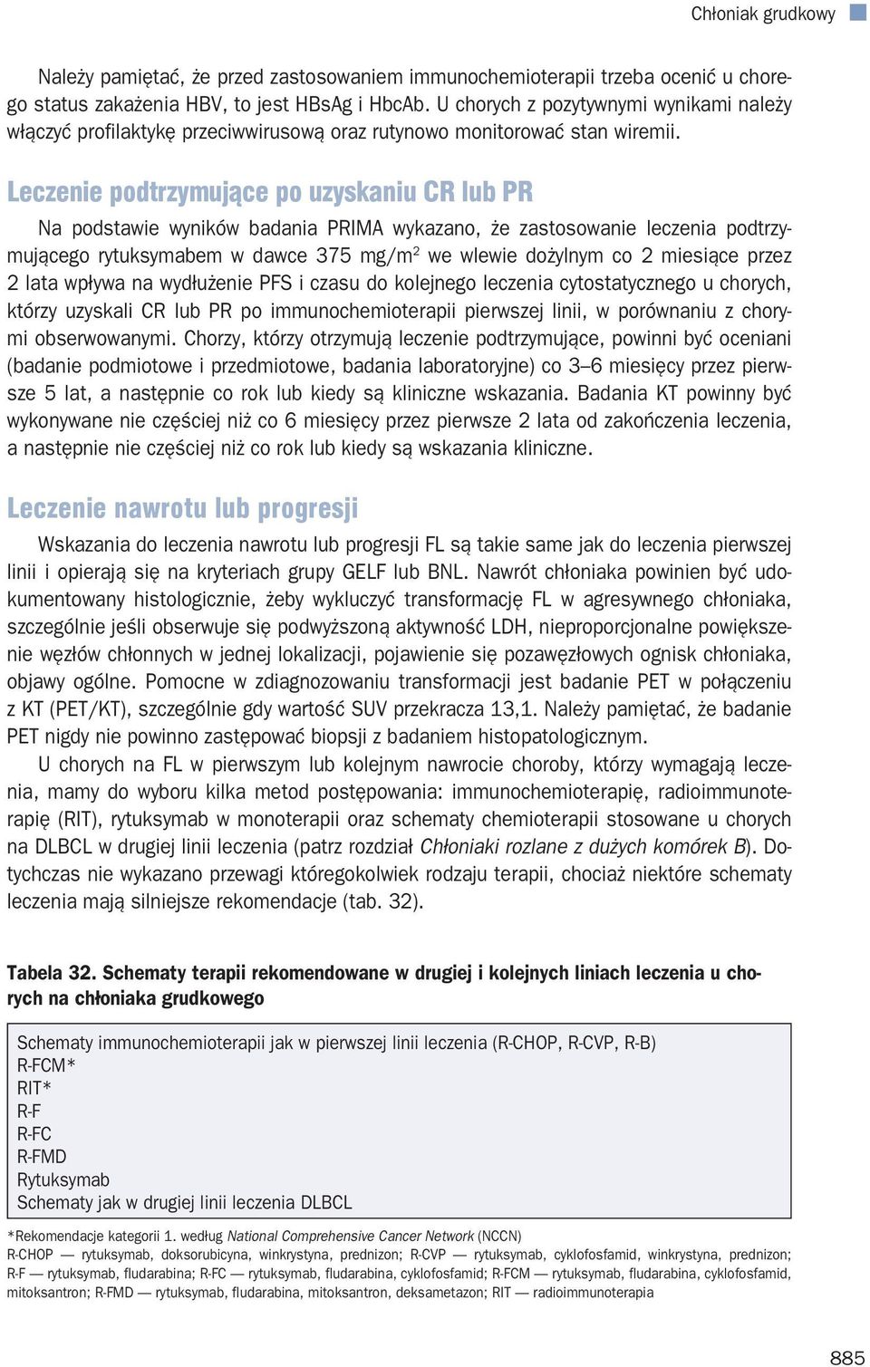 Leczenie podtrzymujące po uzyskaniu CR lub PR Na podstawie wyników badania PRIMA wykazano, że zastosowanie leczenia podtrzymującego rytuksymabem w dawce 375 mg/m 2 we wlewie dożylnym co 2 miesiące