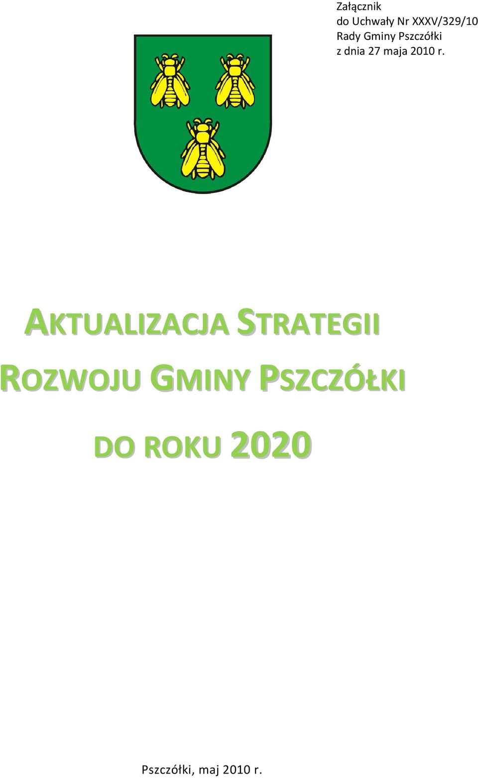 AKTUALIZACJA STRATEGII ROZWOJU GMINY