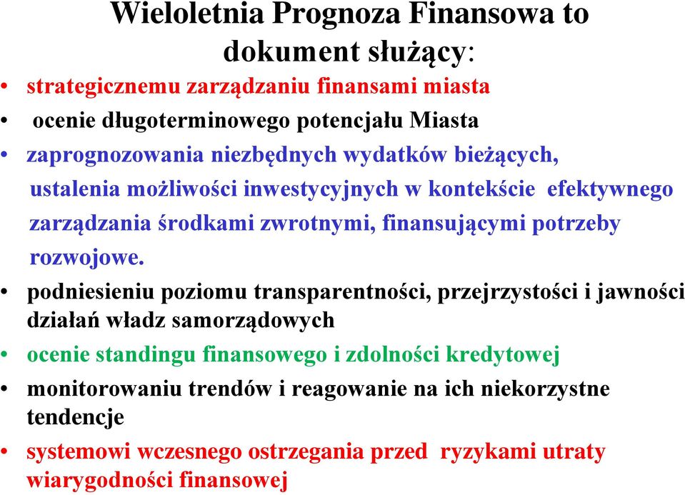 finansującymi potrzeby rozwojowe.