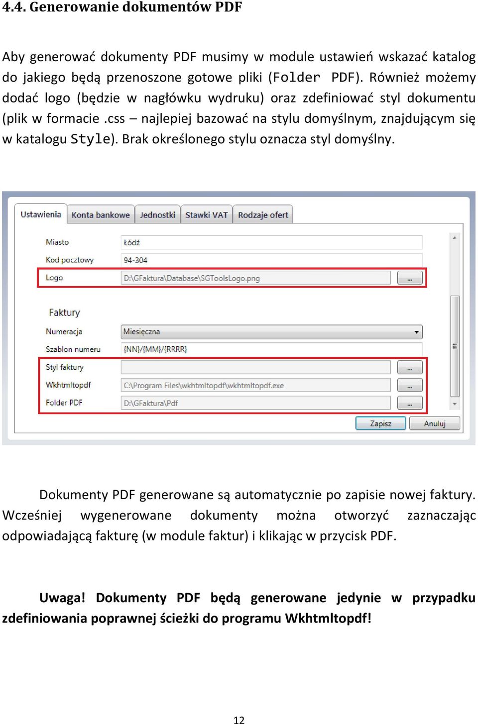 css najlepiej bazowad na stylu domyślnym, znajdującym się w katalogu Style). Brak określonego stylu oznacza styl domyślny.