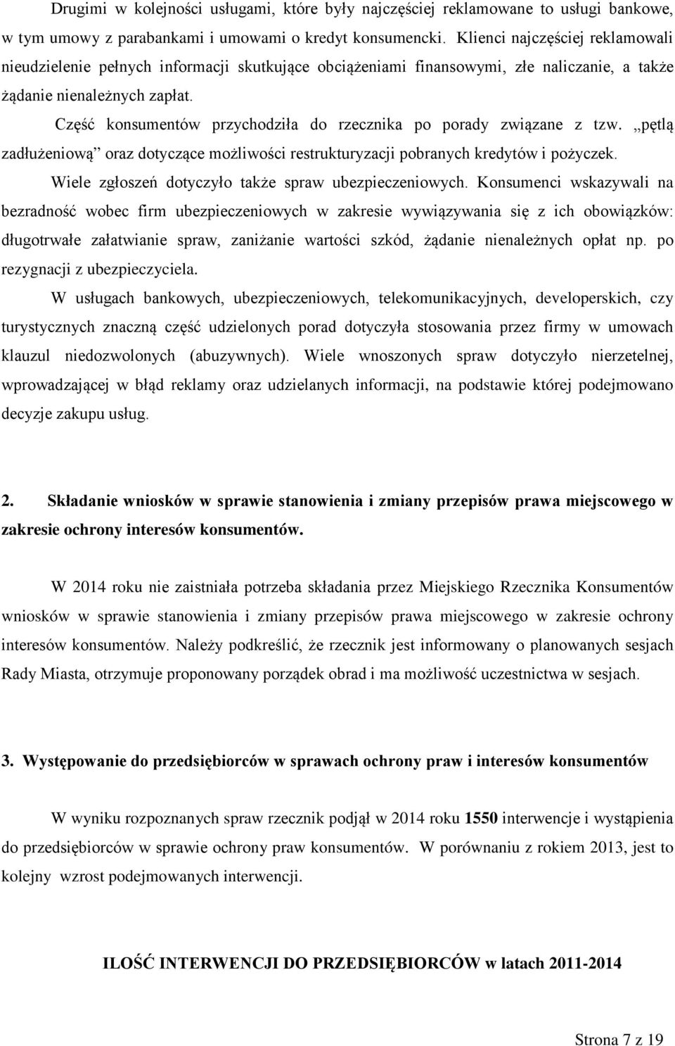 Sprawozdanie z działalności Miejskiego Rzecznika Konsumentów w Toruniu -  PDF Free Download
