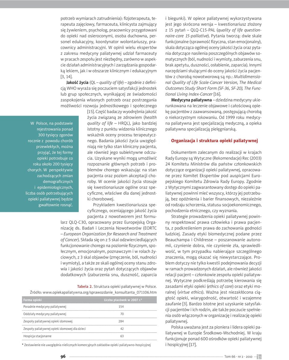 W opinii wielu ekspertów z zakresu medycyny paliatywnej udział farmaceuty w pracach zespołu jest niezbędny, zarówno w aspekcie działań administracyjnych i zarządzania gospodarką lekiem, jak i w