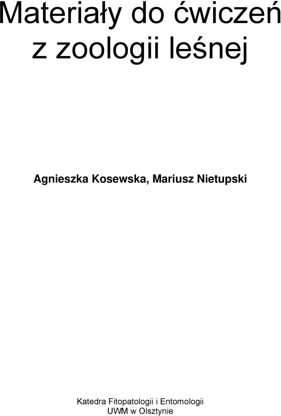Mariusz Nietupski Katedra