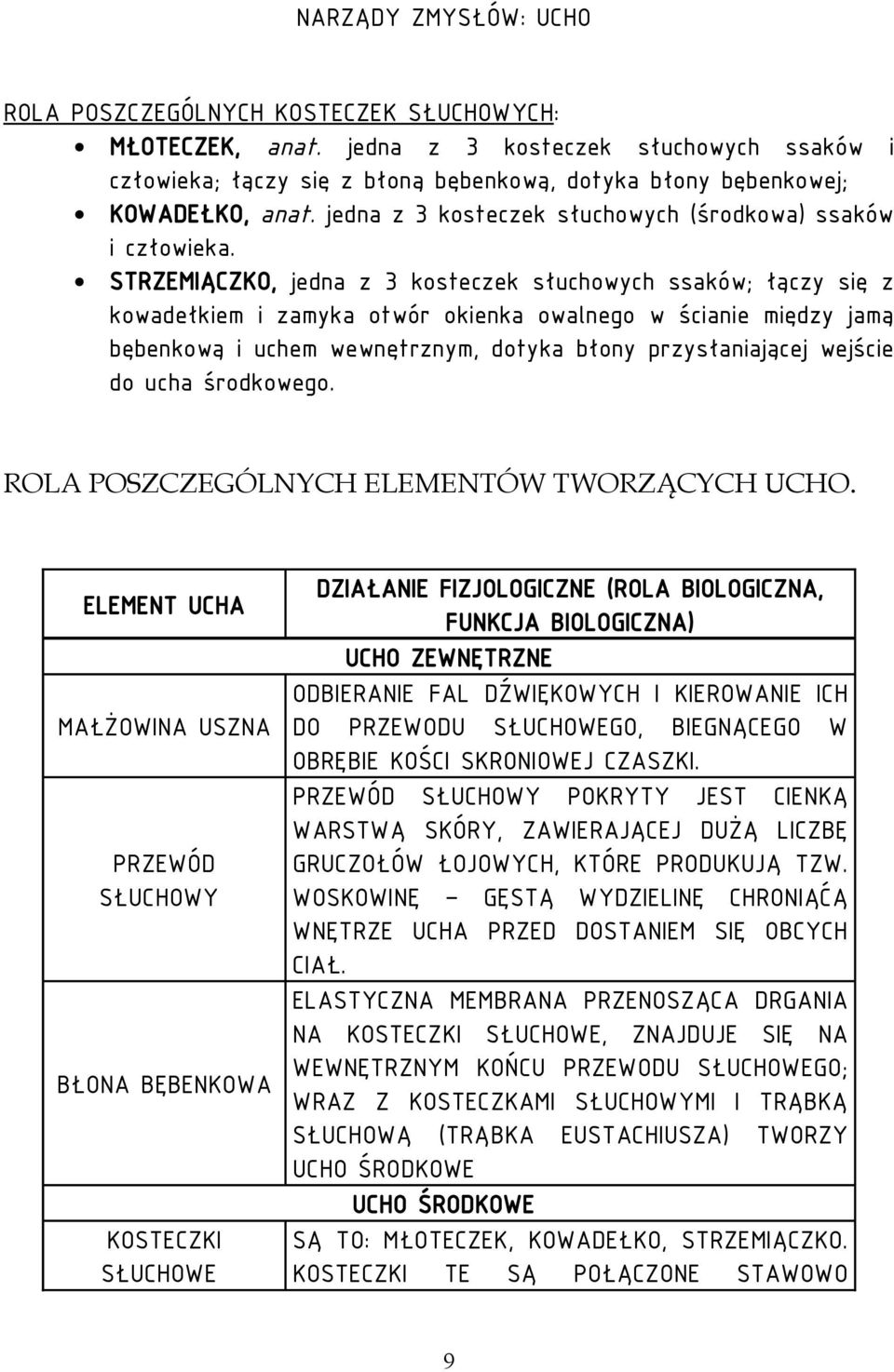 STRZEMIĄCZKO, jedna z 3 kosteczek słuchowych ssaków; łączy się z kowadełkiem i zamyka otwór okienka owalnego w ścianie między jamą bębenkową i uchem wewnętrznym, dotyka błony przysłaniającej wejście